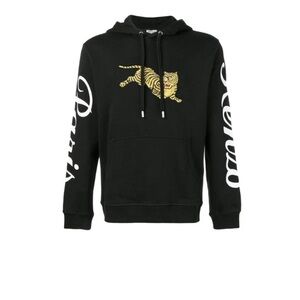 KENZO Paris Jumping Tiger Black Hoodie Sweatshirt Designer  LVMH Luxury XL